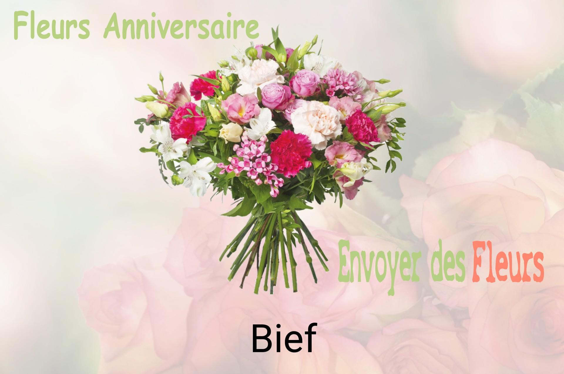 Bouquet de fleurs d’anniversaire livré à Bief